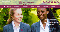 Desktop Screenshot of bromleyhigh.gdst.net