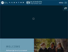 Tablet Screenshot of blackheathhighschool.gdst.net